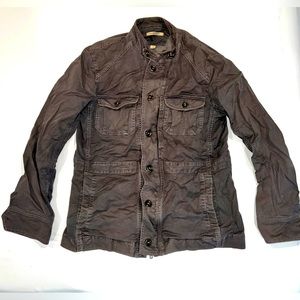 John Varvatos - Jacket - Straight Collar, Military style Zipper Button Combo